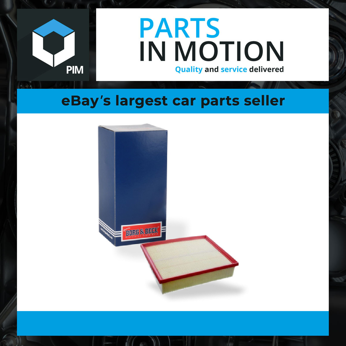 Air Filter BFA2551 Borg & Beck 6C0129620A 6C0129620 Genuine Quality Guaranteed
