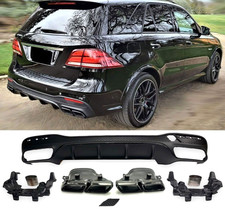 ? DIFFUSOR + AUSPUFFBLENDEN FÜR MERCEDES GLE W166 63 AMG OPTIK SCHWARZ NIGHT ? ? DIFFUSOR + AUSPUFFBLENDEN FÜR MERCEDES GLE W166 63 AMG OPTIK SCHWARZ NIGHT ?