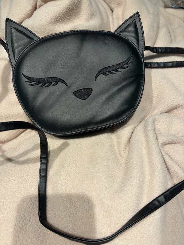 H&M Divided Black Cat Faced Crossbody Bag - Image 2 of 4