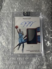 2018-19 Jaren Jackson Jr. Rookie Patch Auto /5 – Immaculate RC