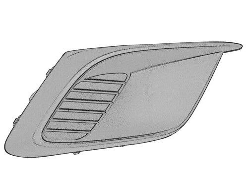 Gitter Grill StoßStange Vorne Rechts Mazda 3 2013-2017 Ohne Nebelscheinwerfer-image