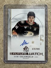 24-25 UD SP Authentic Future Watch Auto #140 SAM COLANGELO /999