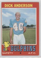 1971 Topps Dick Anderson #67 2u3