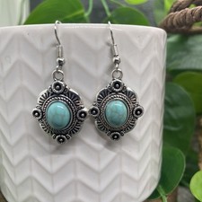 1.95 Silver-tone Boho Ethnic Retro Drop Dangle Earring Set New Free Ship B865