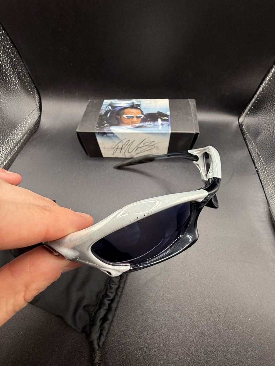 Oakley Splice JPM White Chrome Crystal Black Ice Iridium Lenses 12