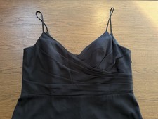 NWT Hayley Paige Occasions Black Spaghetti Strap Dress Size 22
