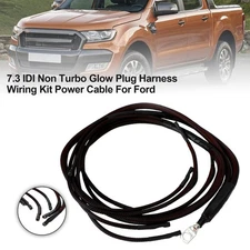 🌟7.3 IDI Non Turbo Glow Plug Harness Wiring Kit Power Cable For Ford