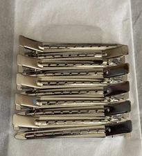 11 NEW Metal Duck Bill Professional Sectioning Clips Barber Hair Cutting Clips