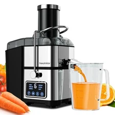  1200W 6-Speed Digital Screen Centrifugal Juicer Machines Touch Screen