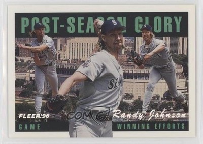1996 Fleer Post-Season Glory Randy Johnson #4 HOF 14s2