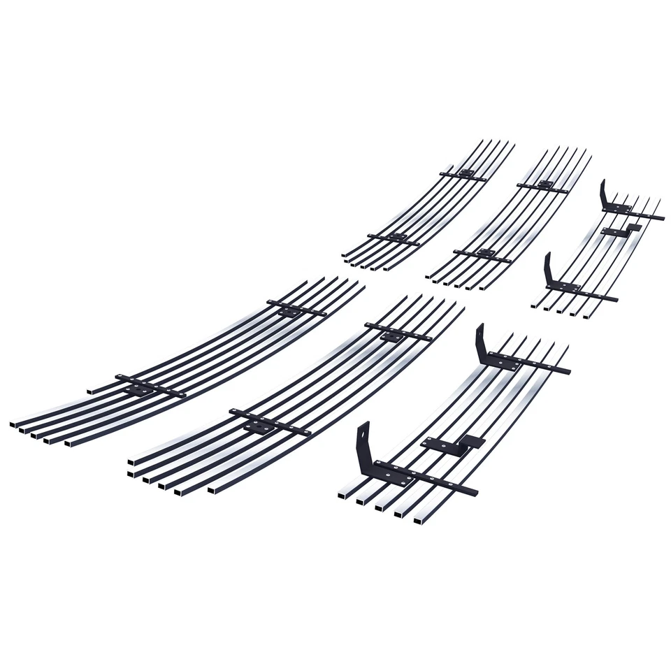 Combo de inserción de rejilla de billet cromada inoxidable para Dodge Ram 1994-2001 Foto 2 de 4