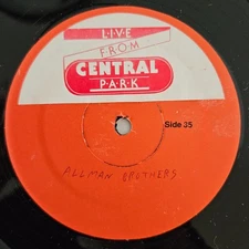 Allman Brothers Rod Stewart Live From Central Park Rare Canada Radioshow LP