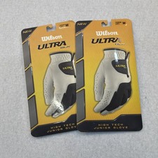 2 Packs Of Wilson Ultra BLK Golf High Tech Junior Medium Left Hand Glove NEW