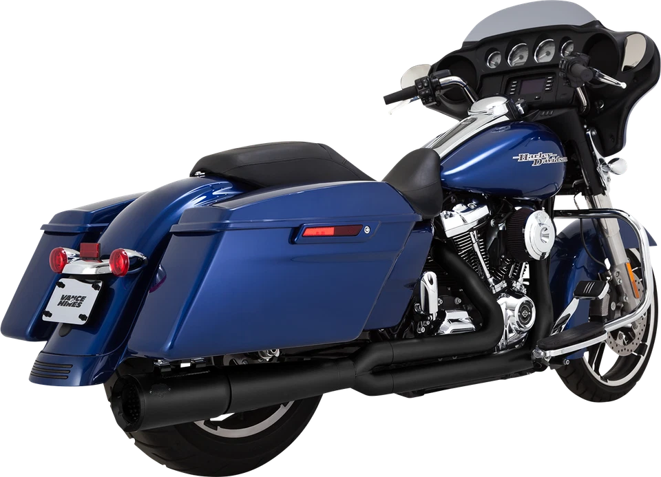 Tubo de escape negro Vance & Hines Pro 2017-2025 Harley Touring Road Glide King Foto 3 de 3