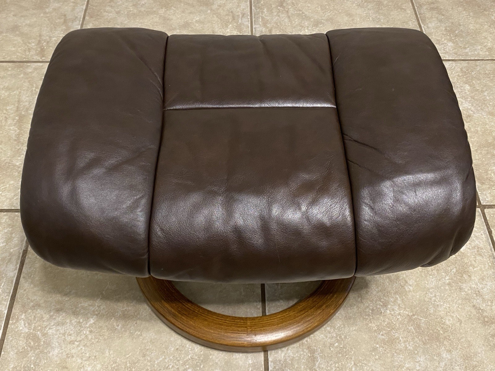 Ekornes Stressless Leather Recliner Chair & Ottoman Large Reno Norway Furniture