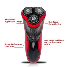 2026 Electric Shaver Mens Razor Rotary Waterproof Pop-Up Trimmer Wet Dry 8