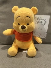 Disney Store Disney Baby Winnie the Pooh Bear Rattle Plush 9”