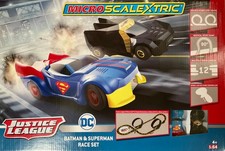 Image of Micro Scalextric Set 1:64 G1143 “ Justice League Batman v Superman “ New