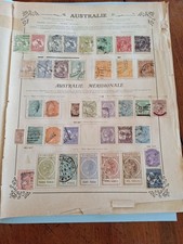 Ensemble de Timbres anciens : Océanie dont Australie 