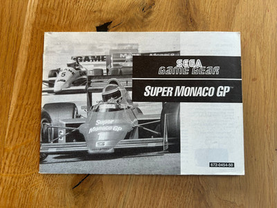 SEGA Game Gear Anleitung - Super Monaco GP