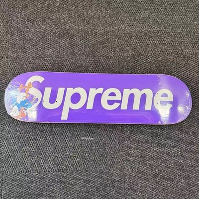 SUPREME FW20 SMURFS SKATEBOARD PURPLE BOX LOGO | eBay