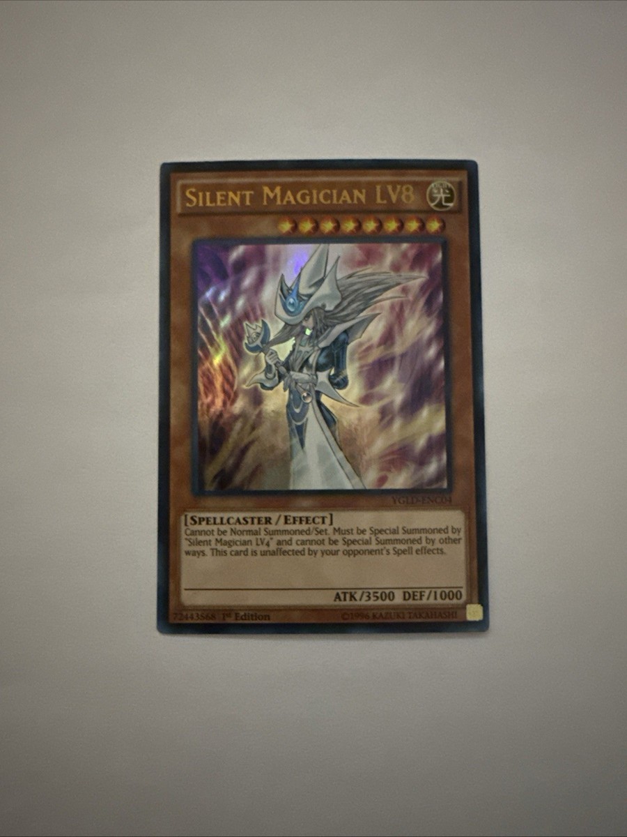 Yugioh Silent Magician LV8 YGLD-ENC04 Ultra Rare 1st Edition Near Mint |  eBay