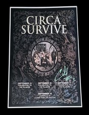 ANTHONY GREEN SIGNED 12x18 CIRCA SURVIVE THE FILLMORE CONCERT POSTER AUTOGRAPH