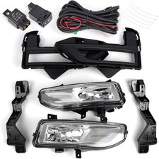 for Nissan Rogue S SL SV 2017 2018 Front Bumper Fog Lights Set Bracket Pair