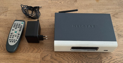 Netgear MP101 | weiße Blende | Digital Music Player | Netzteil | Fernbedienung