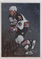 1998-99 ITG Be A Player Silver Auto Geoff Sanderson #163 Auto 1z8
