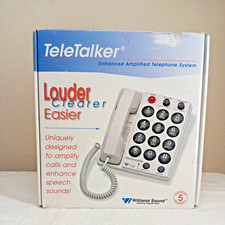 Williams Sound Teletalker Enhanced Amplified Telephone System new
