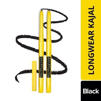 Maybelline New York Matte Finish Kajal Black 2er Pack Deep Black (je 0,35 g)