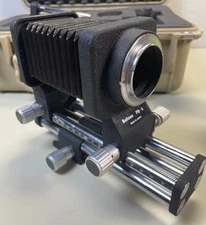 Nikon Bellows PB-4, slide attachment, lenses, adapters, case, complete set