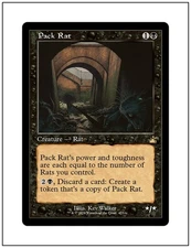 1x Pack Rat, Retro Frame, Magic MTG NM