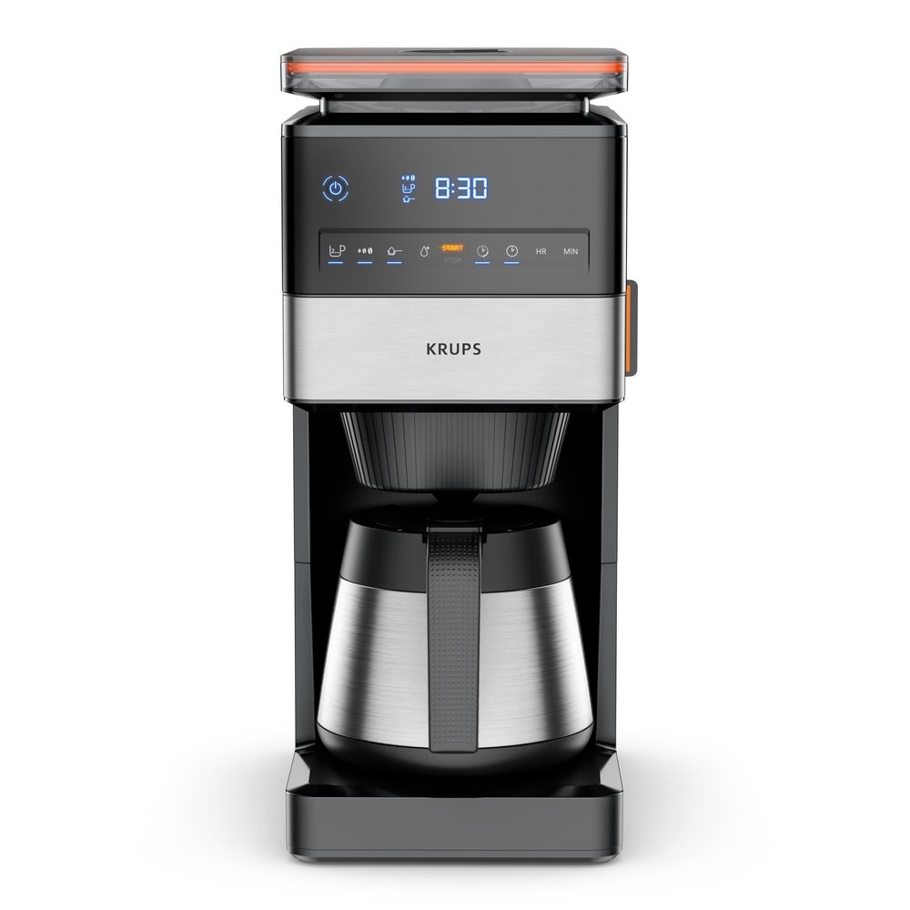 KRUPS KT8428 Aroma XL Filterkaffeemaschine, abnehmbarer Bohnenbehälter