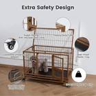 Metal Indestructible Dog crate Black for Small dogs