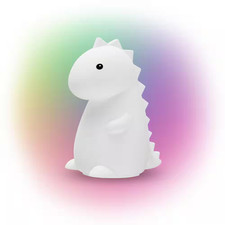 6.60 In. Rechargeable Tommy Dinosaur Multi-Color Changing Integrated LED Silicon