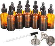 Dropper Bottles 3-Pack   12PCS 1oz Essential Oil Bottles with 3 Stainless Steel