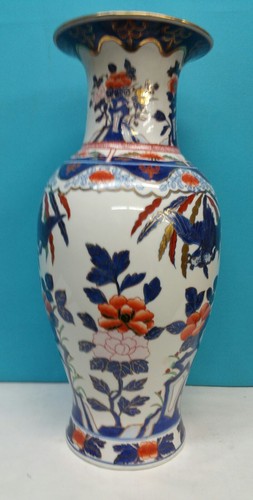 JARRÓN ALTO CHINO ANTIGUO/DE COLECCIÓN, PORCELANA ESMALTADA, FIRMADO - Imagen 2 de 11