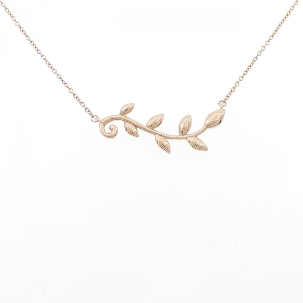 Authentic Tiffany Olive Leaf Vine Necklace  #260-006-892-0807