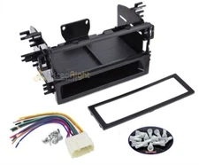 Aftermarket Single Din CD Player Radio Installation Dash Kit & Wire Harness Plug