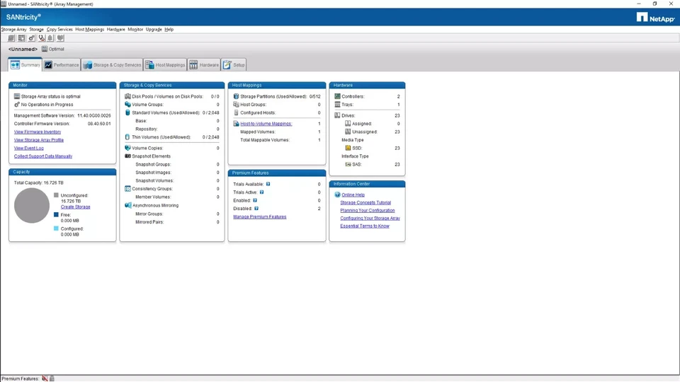 NetApp DE5600 24-Bay Storage Array with 23x 800GB SSD Dual Controller Dual PSU - Image 2 of 4