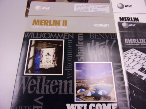 HUGE LOT Vintage 1980's AT&T Merlin Telephone System Brochures Data Sheet - Picture 2 of 12