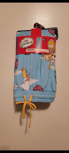 The Simpsons Homer, Donut, Sleep Lounge Pants Men Sz Medium - Picture 1 of 2