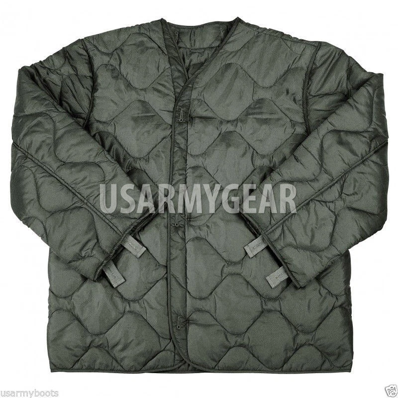 US Army Military M65 Field Jacket GI Quilted OD or Foliage Green 