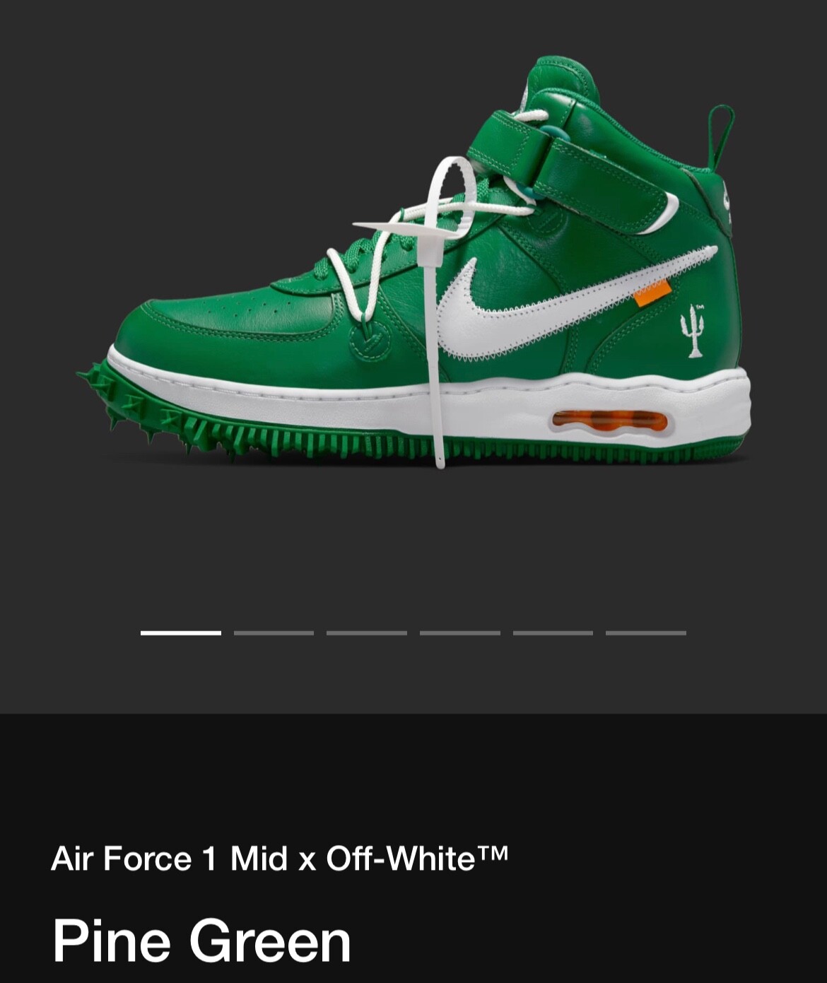 OFF WHITE X NIKE Nike Air force 1 Mid x Off White Pine Green