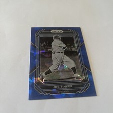 2023 Prizm Joe Tinker Chicago Cubs Blue Cracked Ice Free Shipping 187