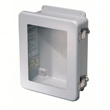 Wiegmann Hw-J80604chqrw Padlockable Hasp Electrical Enclosures, 7.73 In H, 4.45