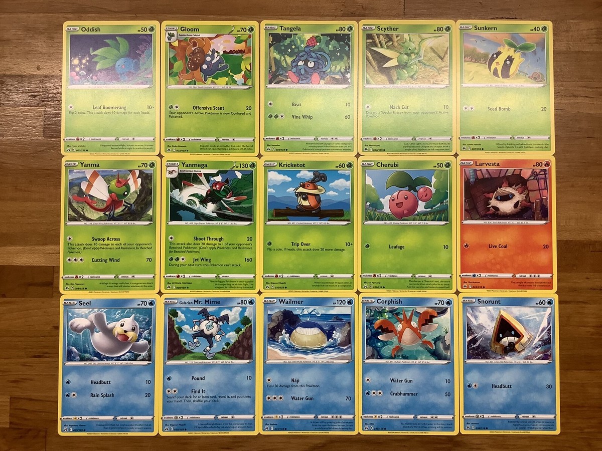 Lot of 78 Crown Zenith Pokemon Cards 2023 NM