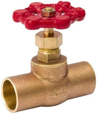 Value Collection 3/4'' Pipe, 125 psi WOG Rating, Brass, Stop Valve Lobe Type H...